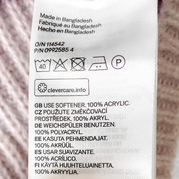 Lavender Contrast Stripe V-neck Sweater Vest - Picture 6 of 7